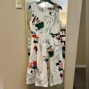 Jolie Moi Fit & Flare Midi Dress